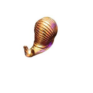 Vintage brass snail  